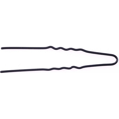 Vlnitá vlásenka Duko 452B - 4,5 cm, černá - 20 ks