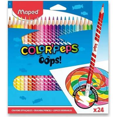 Maped Color'Peps Oops pastelky s gumou 24 barev