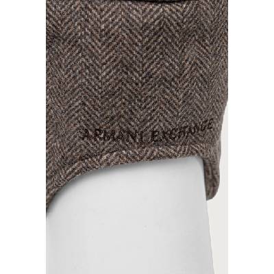 Armani Exchange шапка с козирка дамска от вълнена материя (XW003044.AF26075)