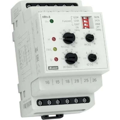 Elko-EP Spínač hladinový 3-modul 3 funkcie 24V 2xNO/NC HRH-8/24
