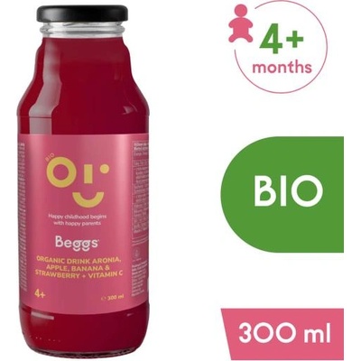 Beggs BIO Напитка арония, ябълка, банан & ягода (300 ml)
