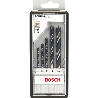 BOSCH 2607010527 sada spirálových vrtáků do dřeva ROBUST Line