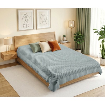 Bellatex Přehoz PIKE vaflový šedý - 150x220 cm