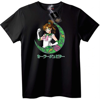 NOONEBRAND Тениска Sailor Jupiter Аниме - 7XL, Black
