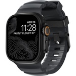 Nomad Силиконова каишка за Apple Watch 44мм, 45мм, 46мм, Ultra, Ultra 2, Ultra 3 49мм - Nomad Rocky Point Strap Black Storm (194463113H3H)