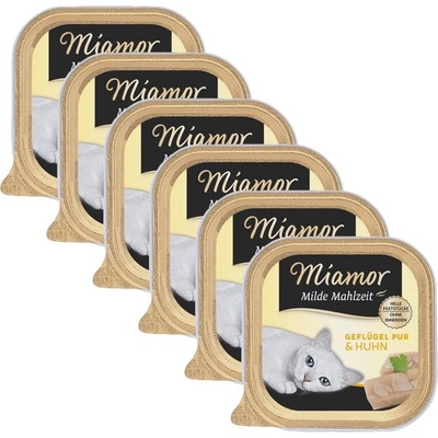Miamor Milde Mahlzeit птиче месо и пиле 6 x 100 г