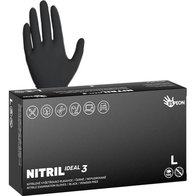 Espeon NITRIL IDEAL3 čierne 100 ks