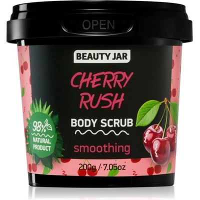 Beauty Jar Cherry Rush zjemňující tělový peeling 200 g