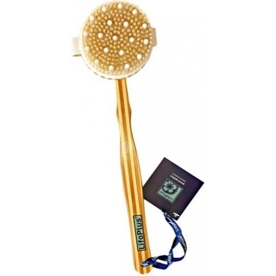 LifoPlus Wooden Massage Body Brush with Handle Аксесоари 1pcs