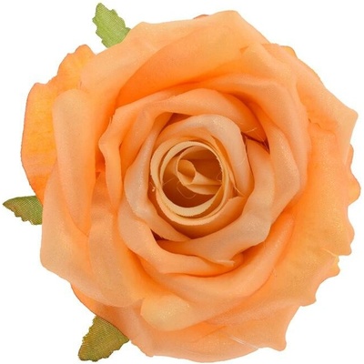 HLAVA RUŽA ORANŽOVÁ TRBLIETAVÁ 10CM