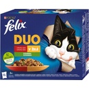 Krmivo pro kočky Felix Fantastic Duo Lahodný výběr se zeleninou v želé 12 x 85 g