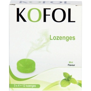 Charak Kofol Lozenges / Кофол бонбони за смучене [12 Бонбона] Мента