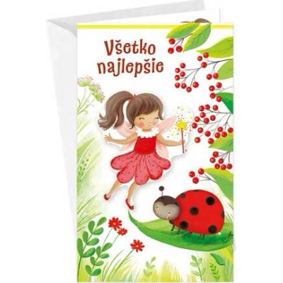 Pozdrav: Všetko najlepšie, pre dievčatá - s textom - 17-6052