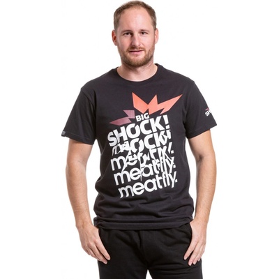 Meatfly pánské tričko Big Shock Shattered black