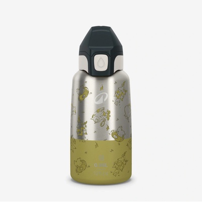 Quechua Detská antikorová termoflaša 350 ml kaki