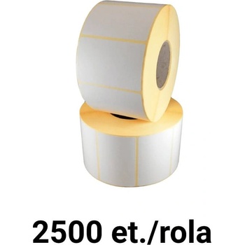 ZINTA Ролка полугланцови етикети ZINTA 100x70mm, Liner with Perforation, 2500 ет. /ролка (100X70X2500-SGP-PF)