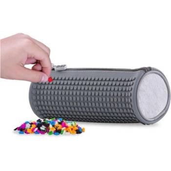 Image 1 of PIXIE CREW Цилиндричен ученически несесер Pixie Crew - Сив (PXA-05-W23)