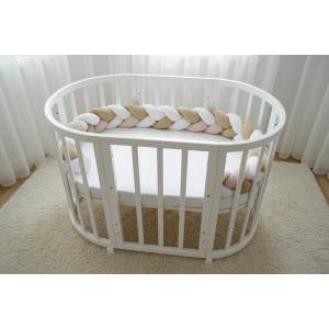 Babyhome плетен обиколник за кошара 330 см. Цвят БЕЖЕВ (11996)