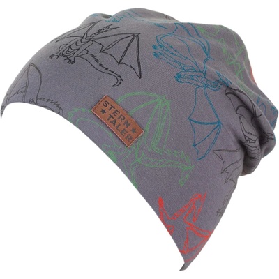 Sterntaler Детска шапка с дракони Sterntaler - 51 cm, 18-24 месеца, сива (4622202-574)