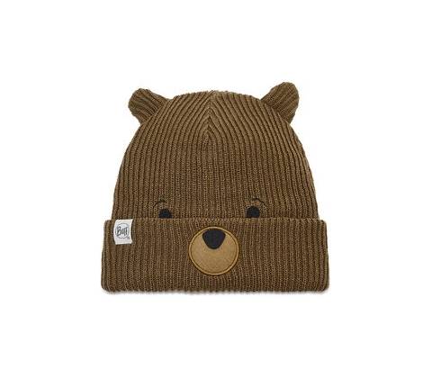 Buff Knitted Hat Funn Bear