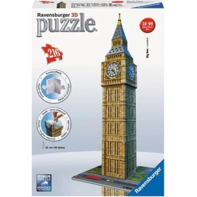 Ravensburger 3D Пъзел Ravensburger - Биг Бен Лондон - 706603