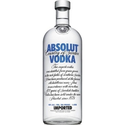 Absolut Vodka 40% 1 l (holá láhev) – Zboží Dáma