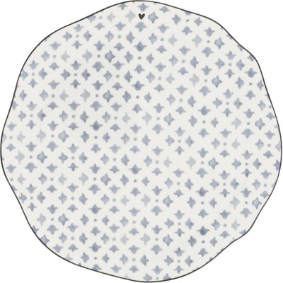 Bastion Collections Talířek BREAKFAST Iris Blue Print 23 cm LI-BREAKFAST-005-IB