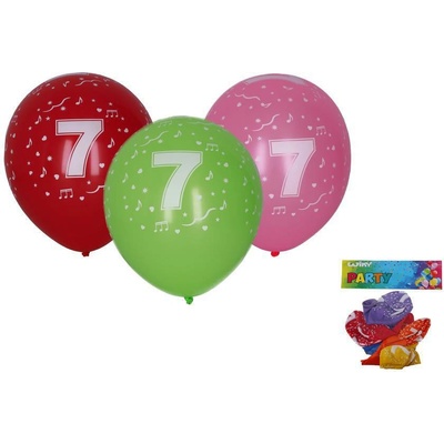 Wiky Balónik nafukovací 30cm sada s číslom 7 WKW009919