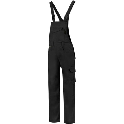 Malfini pracovné nohavice s trakmi unisex Dungaree Overall Industrial T66 čierna