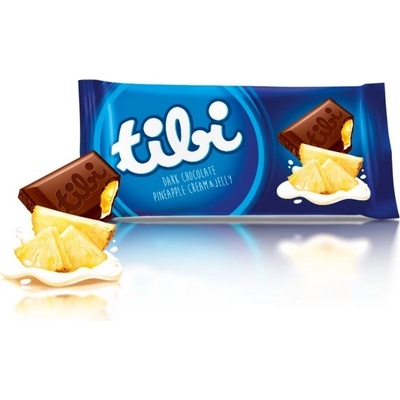 Tibi čokoláda horká čokoláda s ananásom 16x 100 g