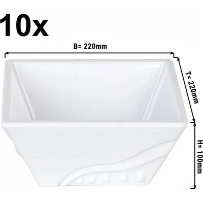 G.Gastro Melaminová mísa do etagerie/ bufetového stojanu D9782595 výška: 10 cm 10 ks