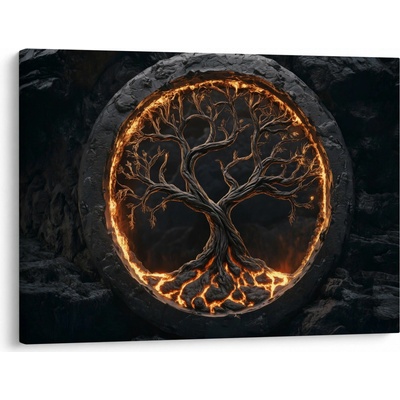 Obraz - Strom života v lávě I., jednodílný 70x50 cm