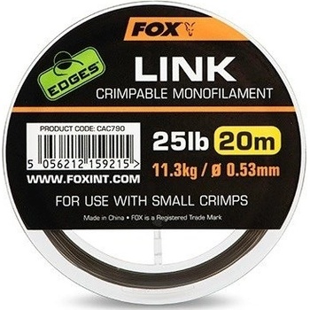 Fox Edges Link Trans Khaki Mono 20 m 0,64 mm 35 lb