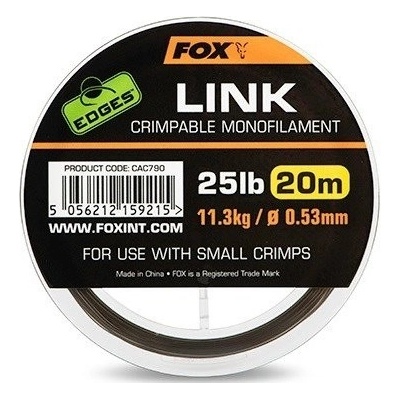 Fox Edges Trans Khaki Mono 20 m 0,64 mm