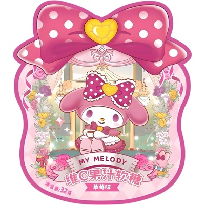 Qi My Melody Gummy Candy Strawberry 32 g