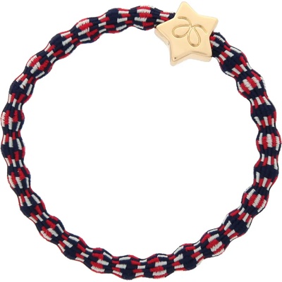 By Eloise London Gold Star Ластик за коса за жени цвят Red White and Blue