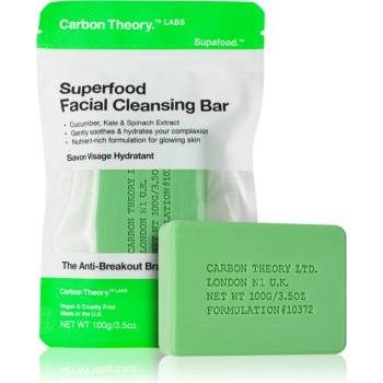 Carbon Theory Facial Cleansing Bar Superfood почистващ сапун за лице Green 100 гр