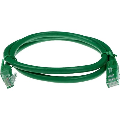 ACT Мрежов пач кабел ACT U-UTP, CAT 6, RJ-45 - RJ-45, 2.0 m, Медни проводници, Зелен