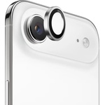 Blueo Протектор - Камера за iPhone 17 Air - Син - Оригинална метална рамка със стъклени лещи - Сребрист