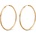 SAVICKI Обеци халки savicki, злато 585, диамантована обработка, 4 см