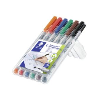 STAEDTLER Комплект маркери Staedtler Lumocolor 315 M, 6 цвята (23659-А)