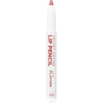 Inglot PlayInn Velvet Define Lip Pencil интензивен молив за устни цвят MELLOWED MAGENTA 65 1.6 гр