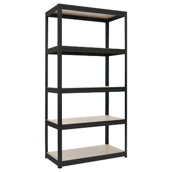 Image 1 of Carmen Метален стелаж Carmen Star (180x90x45cm) - Черен (3580505)