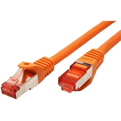 Roline 21.15.2678 S/FTP patch, kat. 6, Component Level, LSOH, 15m, oranžový