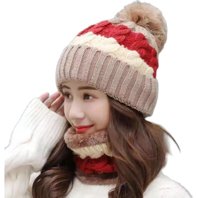 HARAHU Шапка и тунел - Кафяв kp21301 (21301)