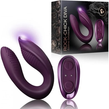Image 1 of Вибратор за двойки с дистанционно управление - Rock-Chick Diva (ROCKS00364)