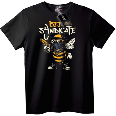 NOONEBRAND Тениска Пчелен синдикат гангстер - 6XL, Black