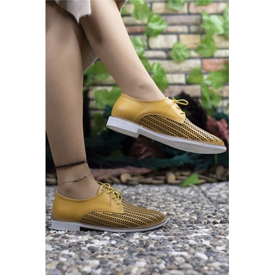 Riccon Дамски ежедневни обувки 0012501 - Горчица #325514 (325514_Горчица)