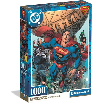 Clementoni - Puzzle DC Superman - 1 000 piese