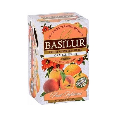 BASILUR Fruit Orange Peach 20 x 1,8 g